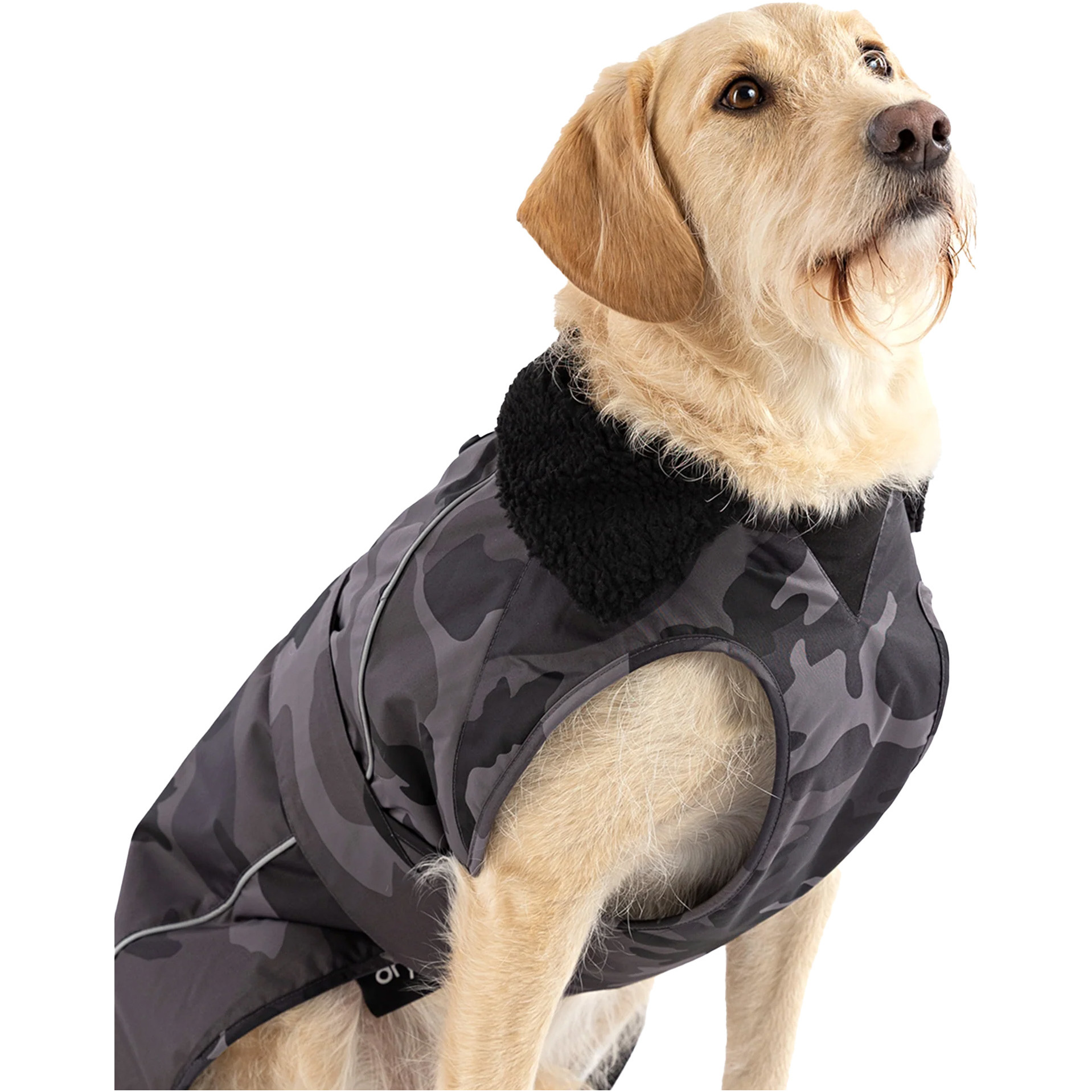 2026 Dryrobe Dog Coat V3DRDC - Black / Camo